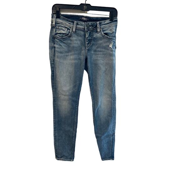 Women’s Silver Sam Ankle Jean. Size 25X27 - Picture 1 of 2